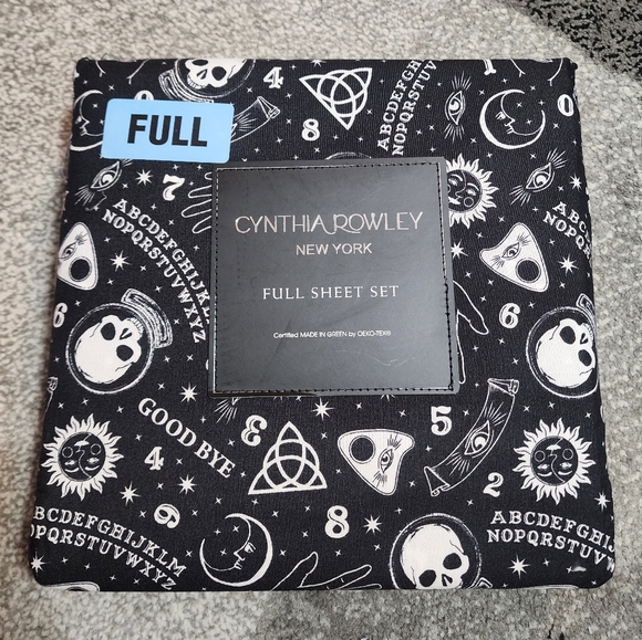 Cynthia Rowley Full Size Ouija Board Sheet Set - Picture 1 of 3